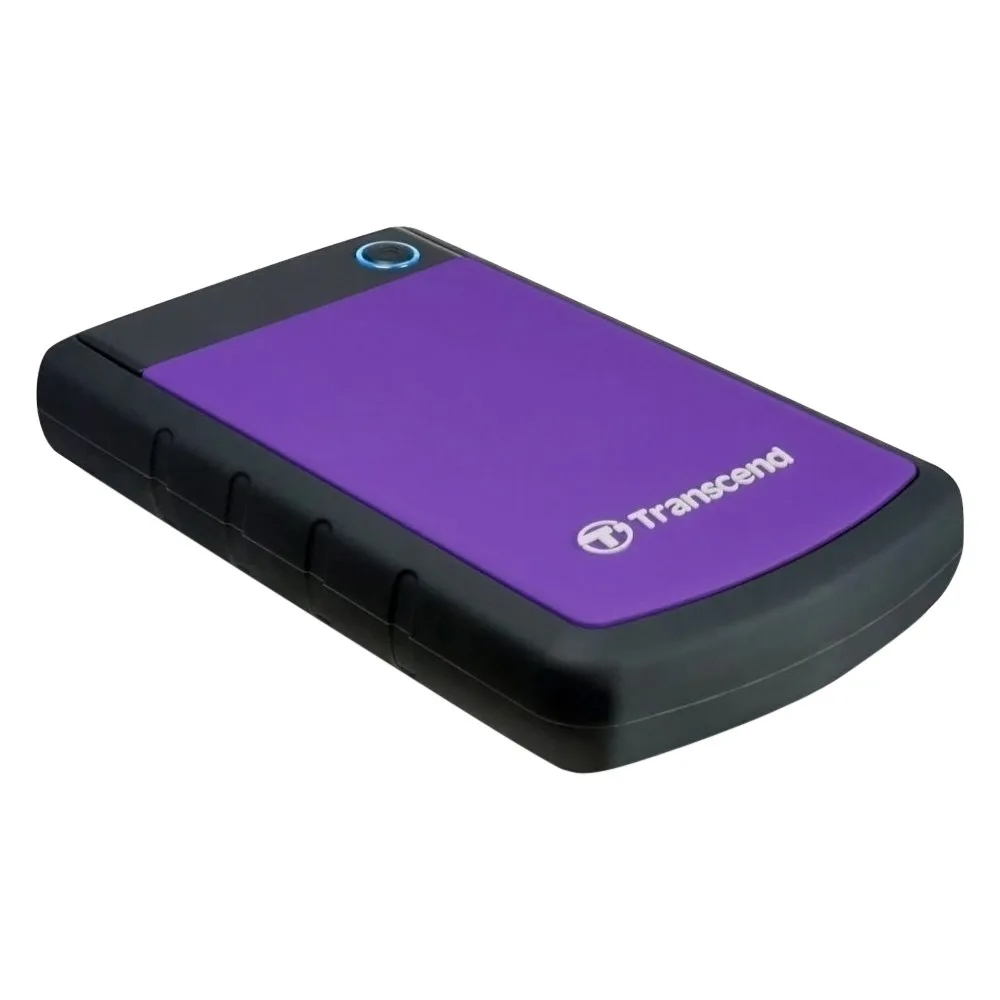 HDD накопичувач Transcend 2TB портативний пластиковий 2.5" фіолетовий