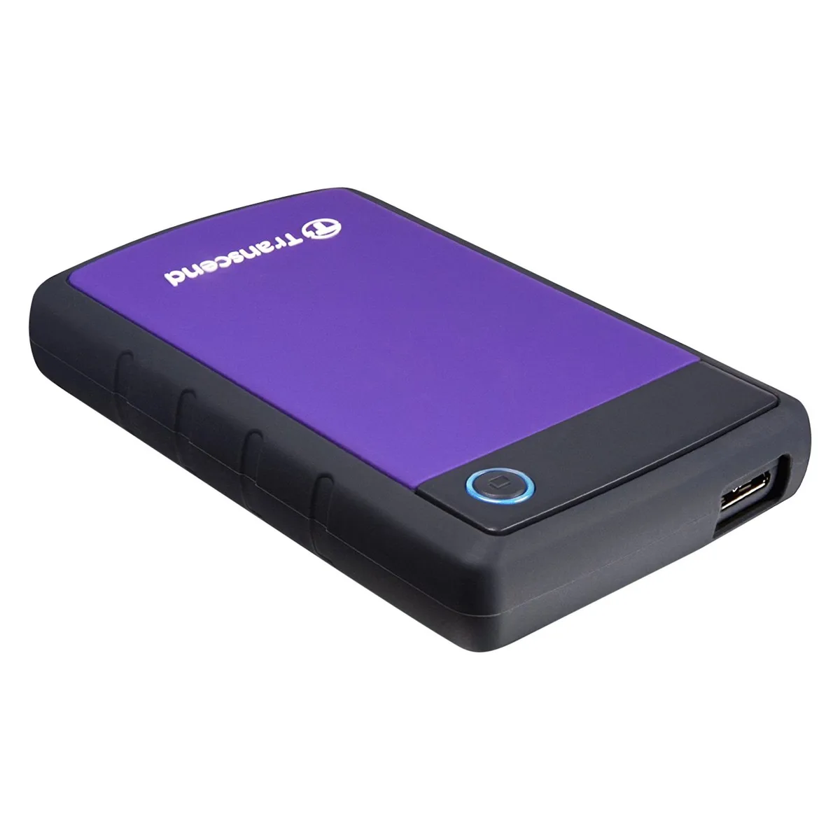 HDD накопичувач Transcend 2TB портативний пластиковий 2.5" фіолетовий
