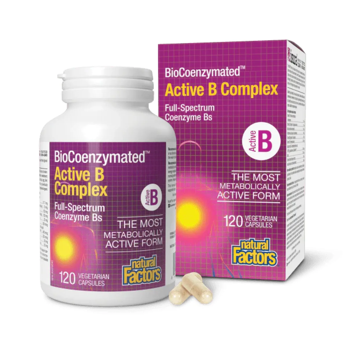 BioCoenzymated Active B Complex Вегетаріанські капсули 120 шт Коферменти вітамінів групи B