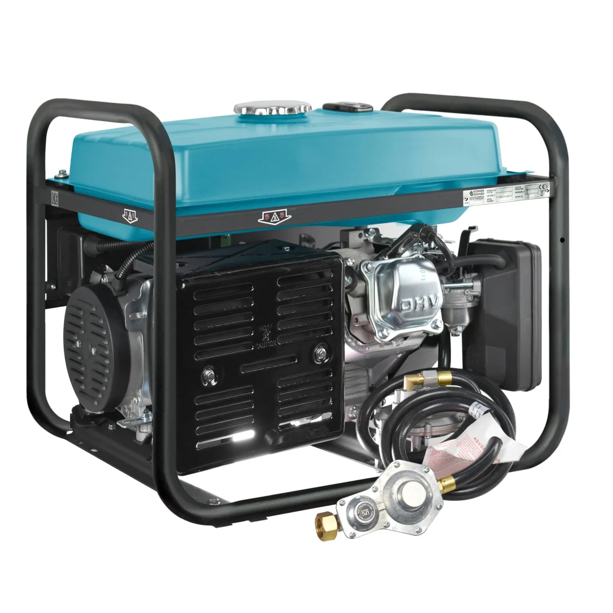 Газобензиновий генератор KonnerSohnen KS 10000E G, LPG 230В, 8.0 кВт, з електричним стартером, вага 87 кг.