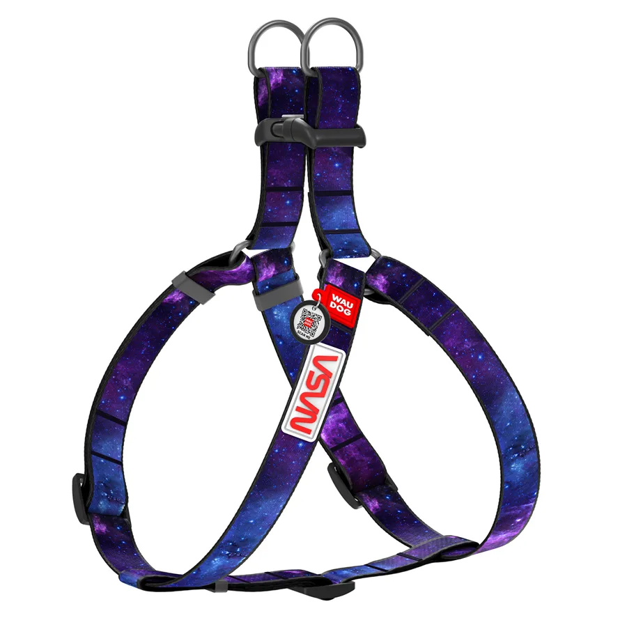 Шлейка WAUDOG Nylon NASA21 L 60-85 см 25 мм нейлоновая