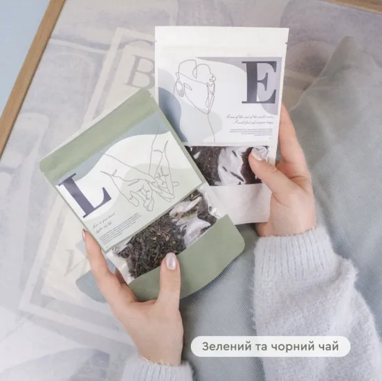 Подарунковий набір Love You чай горіхи солодощі 1000 г