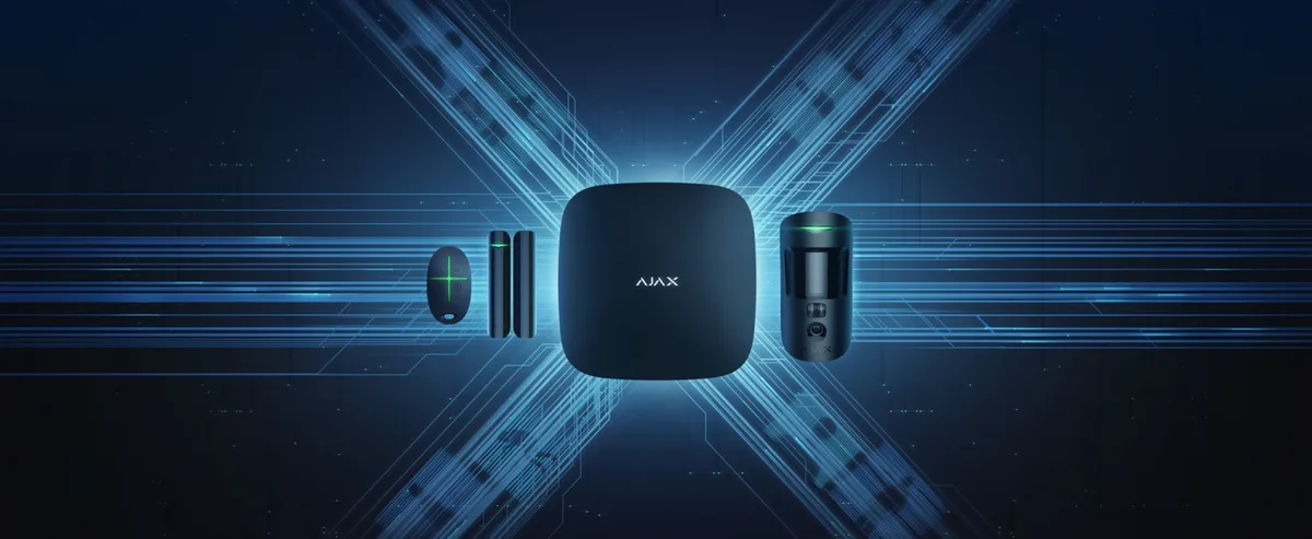 Комплект охранной сигнализации Ajax HDR StarterKit Cam Plus, hub 2 plus, motioncam HDR, doorprotect, spacecontrol, jeweller, беспроводной, черный.
