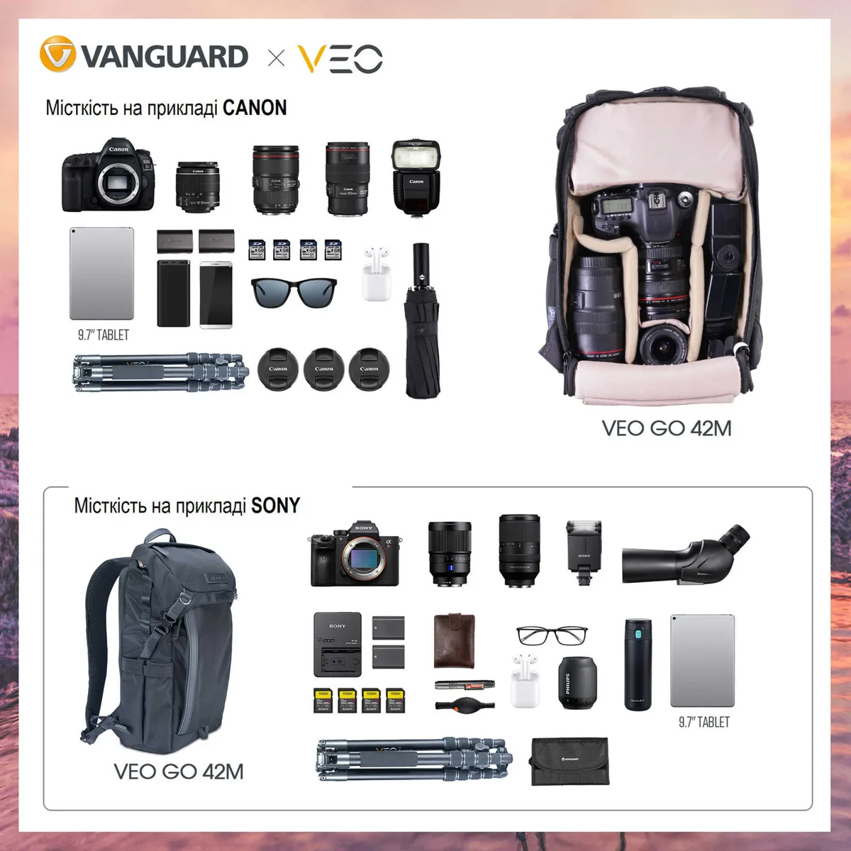 Рюкзак Vanguard 900D Поліестер 10 л Чорний