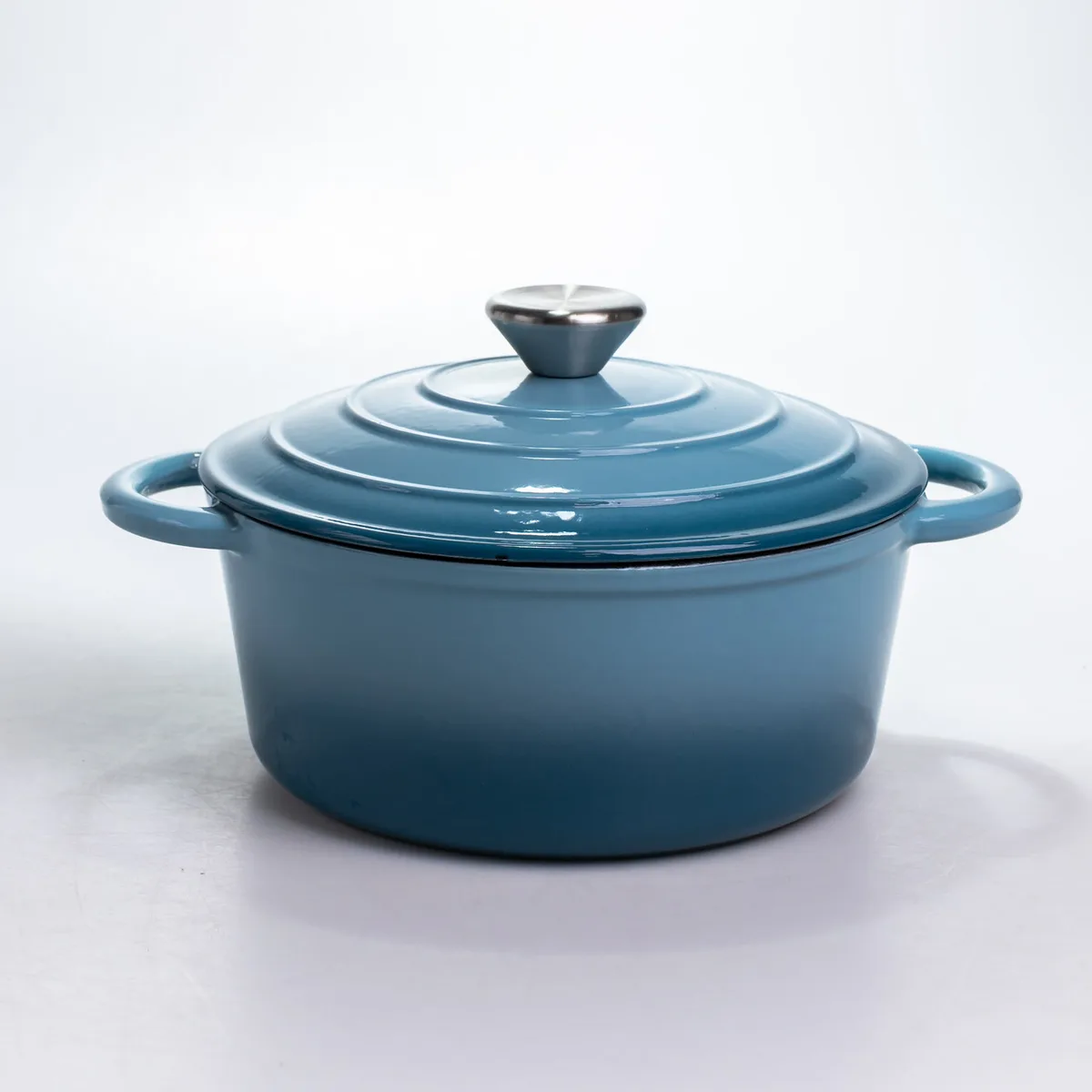 Каструля чавунна Premium Cookware 2.5 л Емальована Синя