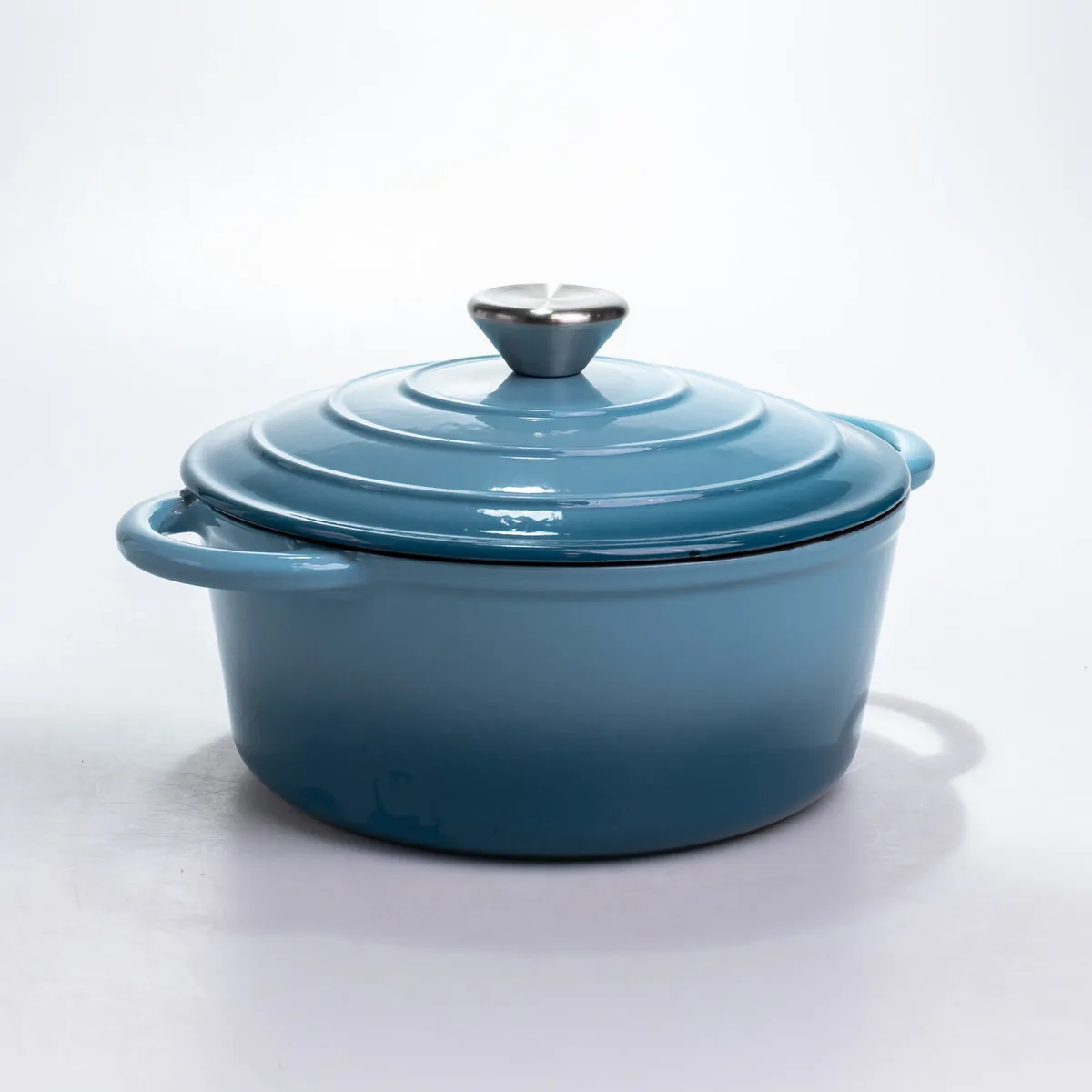 Каструля чавунна Premium Cookware 2.5 л Емальована Синя