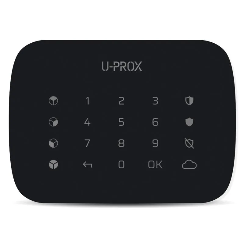 Бездротова сенсорна клавіатура U-Prox Keypad G4 Black, 4 групи, бездротовий, чорний