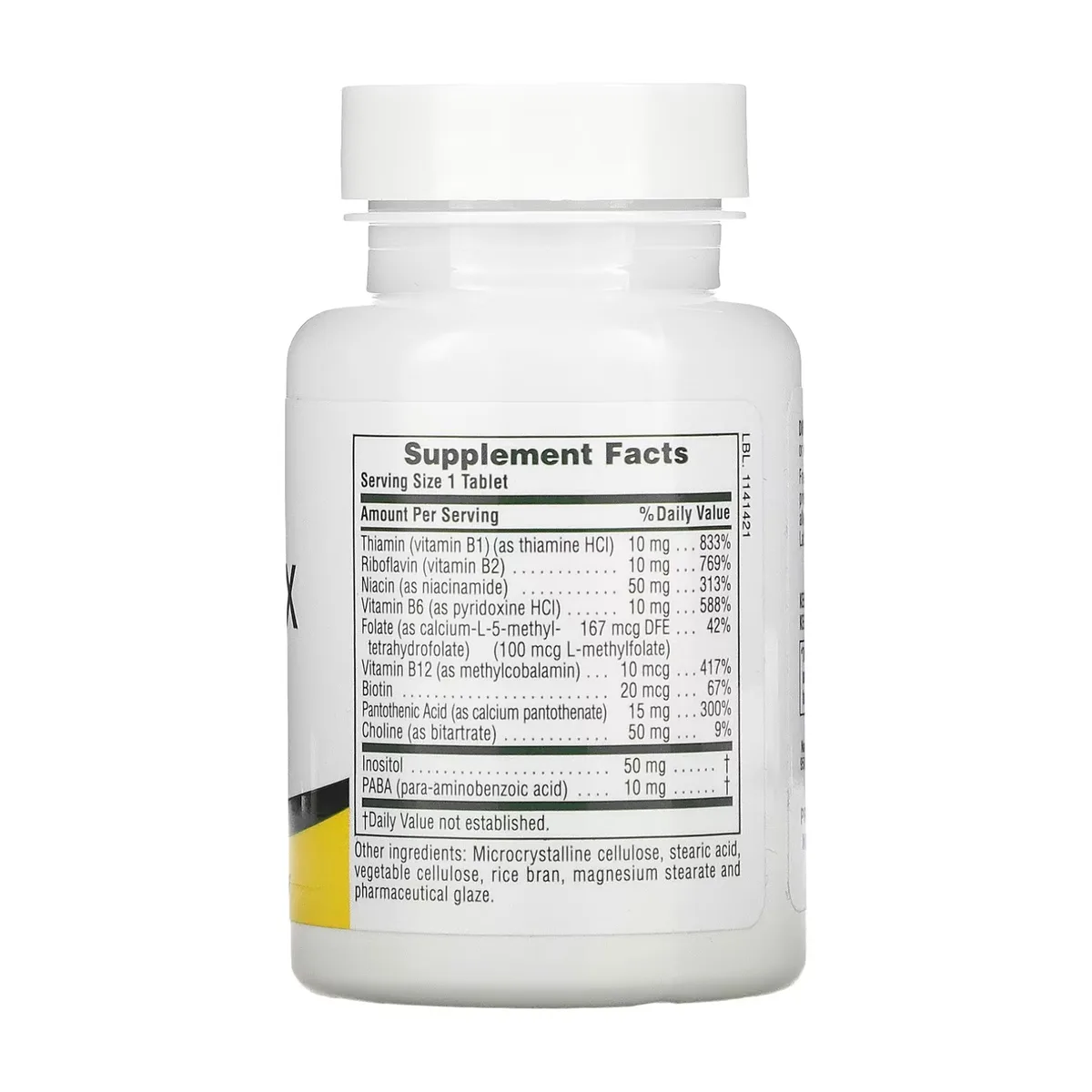 B-Complex Nature's Plus с рисовыми отрубями 90 таблеток гипоаллергенный без глютена
