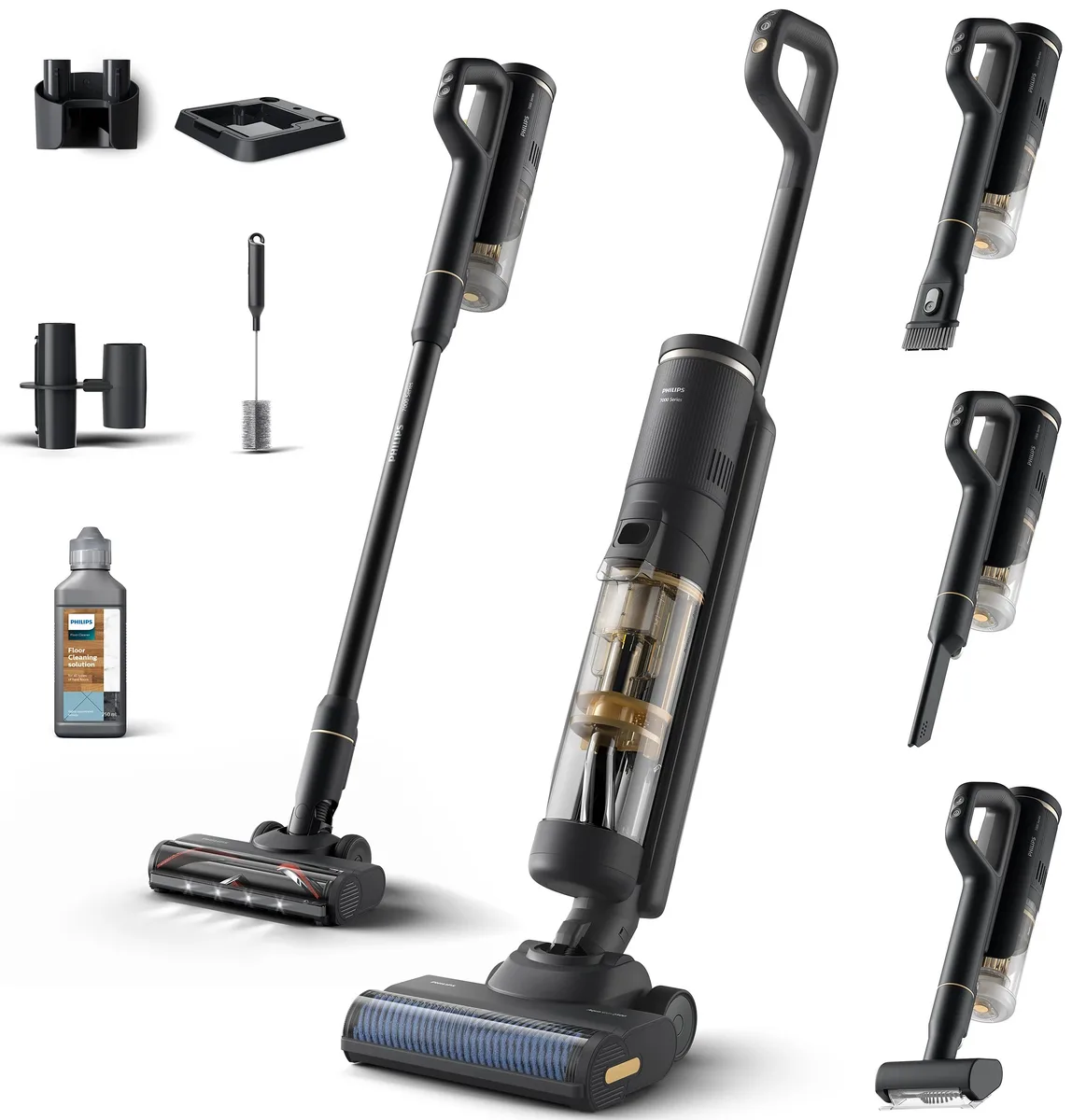 Пилосос Philips акумуляторний 3 в 1 для сухого та вологого прибирання 0,42 л