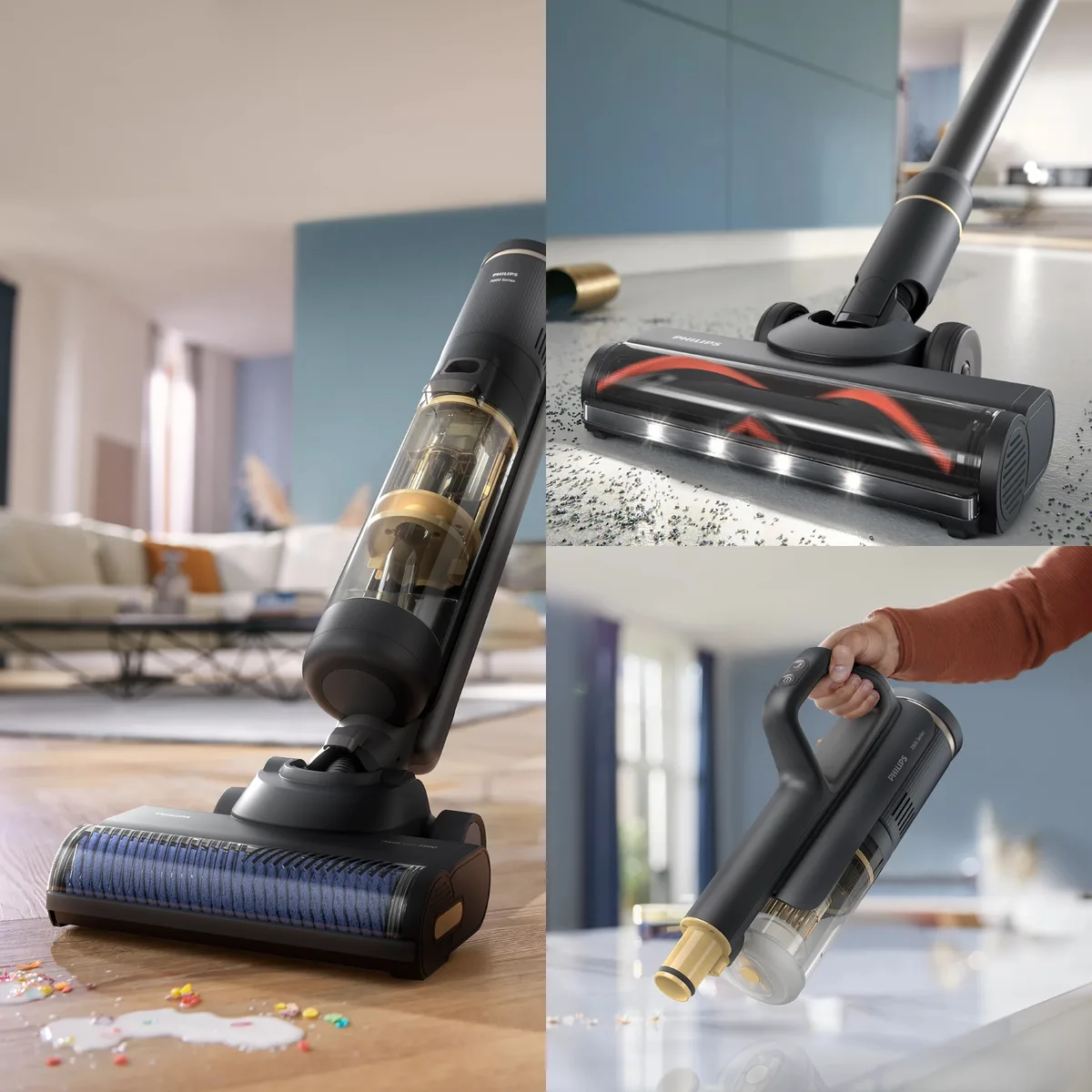 Пылесос Philips аккумуляторный 3 в 1 для сухой и влажной уборки 0 42 л