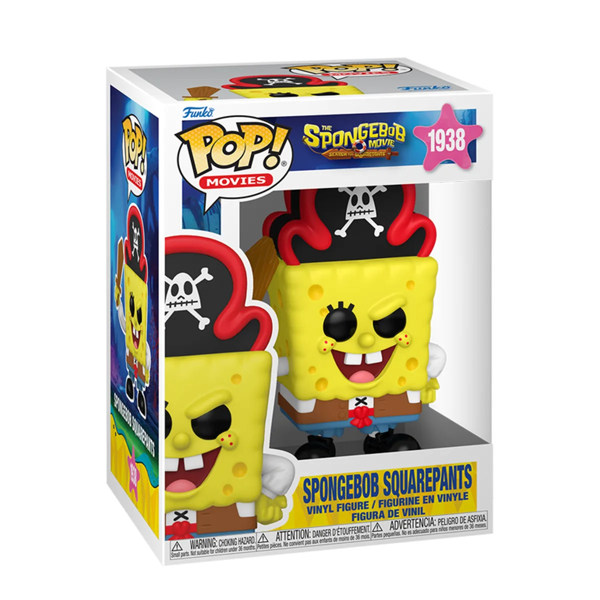 Ігрова фігурка Funko POP! вінілова 6х5,5х11,4 см Губка Боб Пірат
