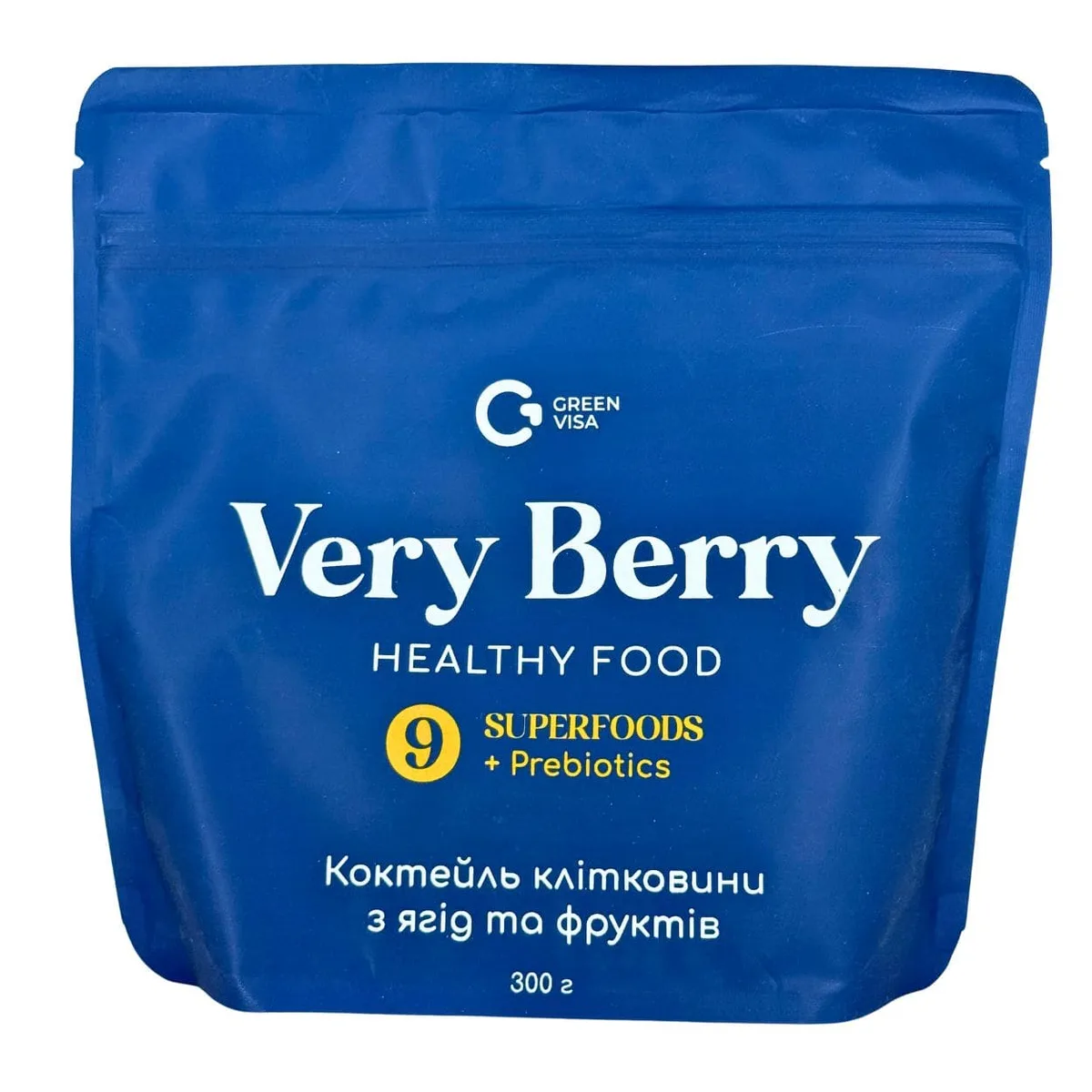 Клітковина Very Berry – ягідний комплекс для м’якого очищення та травлення Green Visa