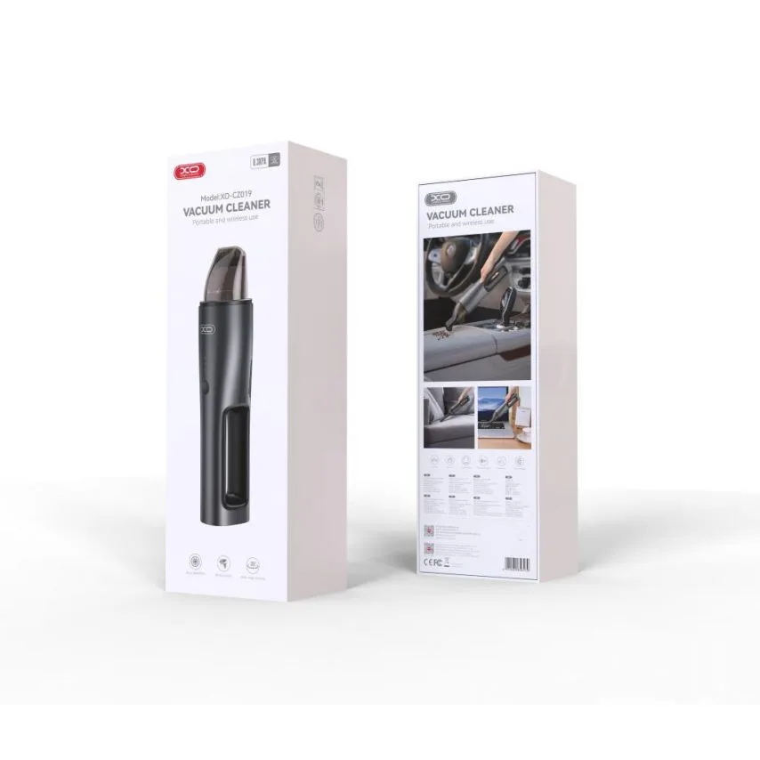 Автомобільний пилосос XO ABS 299х73х73 мм Чорний 80W 5000mAh
