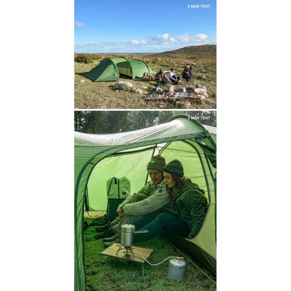 Намет тримісний Naturehike нейлон 420х210х120 см світло-зелений