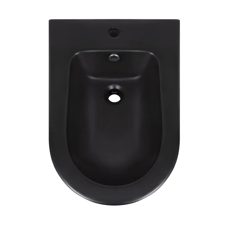Біде підлогове Qtap Scorpio 365x585x430 мм кераміка матова чорна