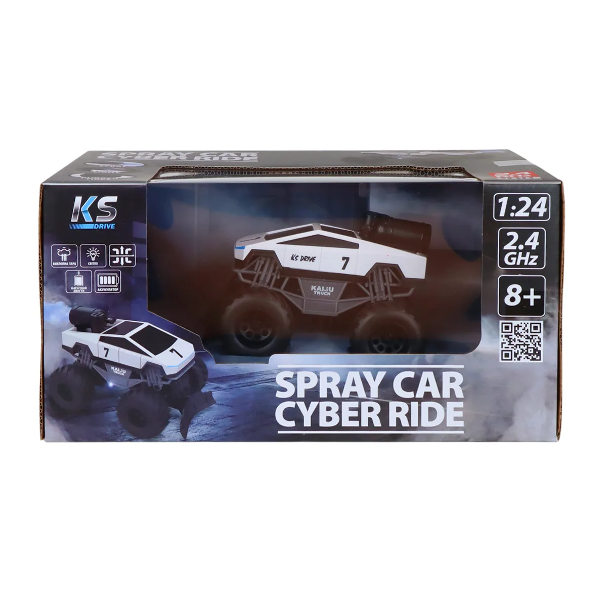 Автомобіль KS Drive р/к пластик 1:24 білий