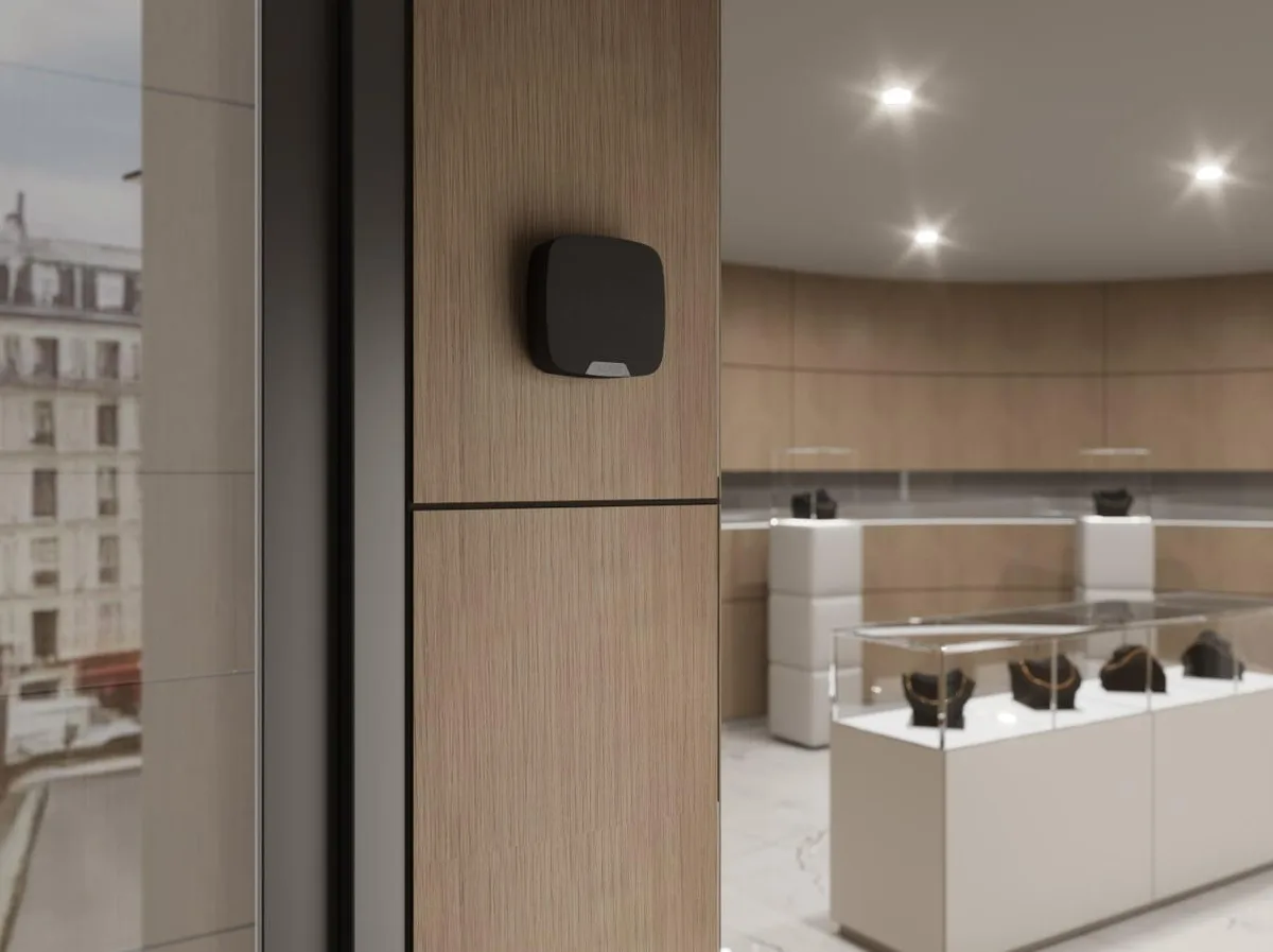 Беспроводной голосовой модуль Ajax SpeakerPhone, полный дуплекс, 103 дБ, Jeweller, Wings, черный.