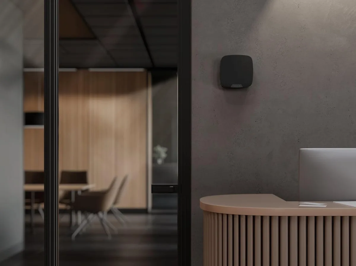 Беспроводной голосовой модуль Ajax SpeakerPhone, полный дуплекс, 103 дБ, Jeweller, Wings, черный.
