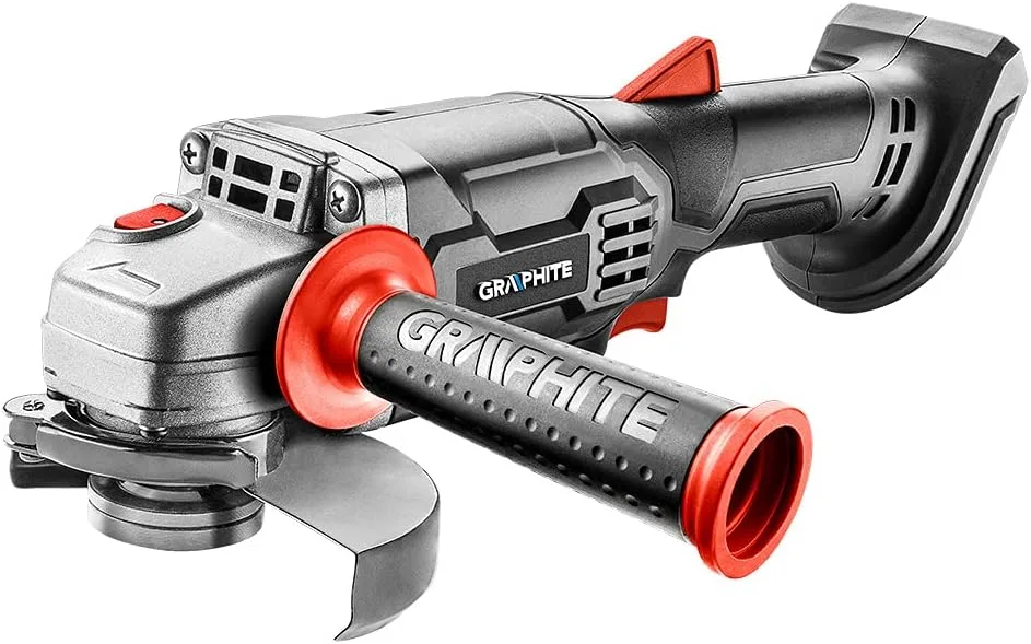 Аккумуляторная угловая шлифмашина GRAPHITE Energy, 115 мм, 18 В, 10 000 об/мин, 15 кг, без батареи и зарядного устройства