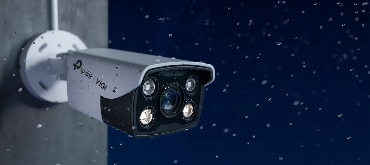 IP-камера TP-LINK VIGI C340-4, PoE, 4 Мп, 4 мм, H265+, IP66, Bullet, цветное ночное видение, наружная.
