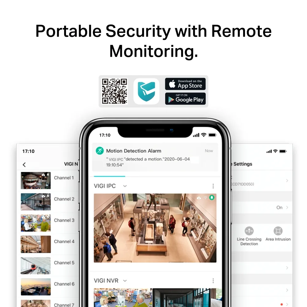 IP-камера TP-LINK VIGI C340-4, PoE, 4 Мп, 4 мм, H265+, IP66, Bullet, цветное ночное видение, наружная.