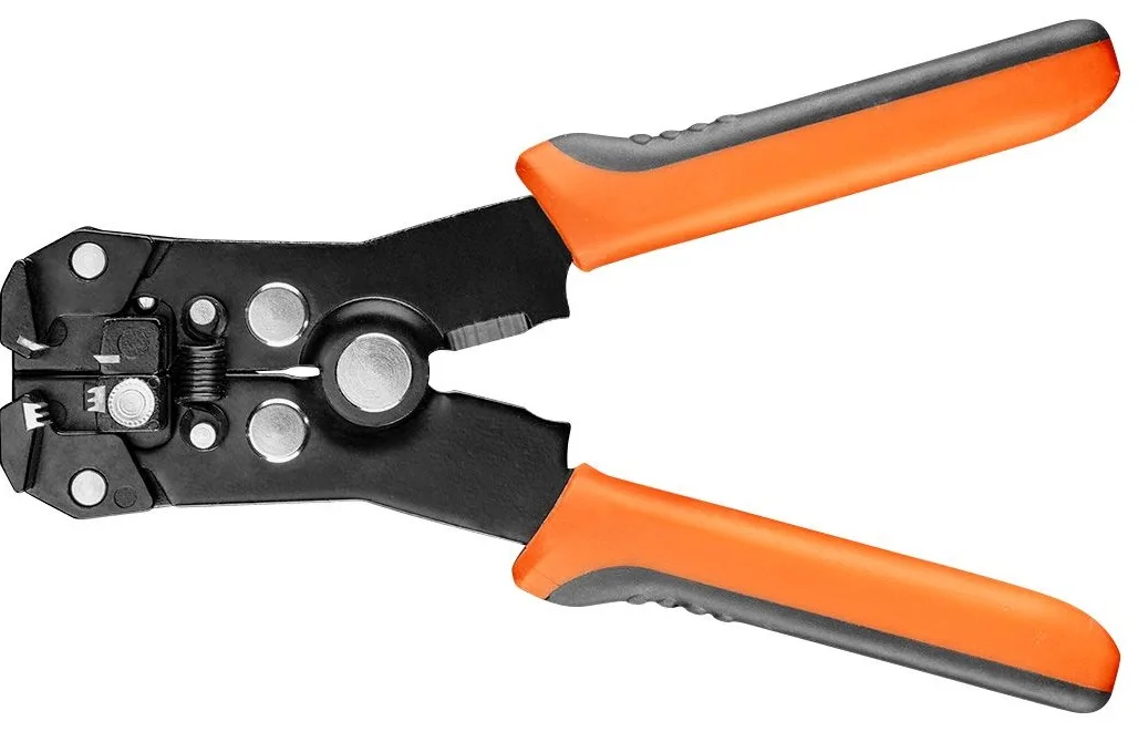 Автоматичний знімач ізоляції Neo Tools, для проводів 0.5-6 мм2, RG6/59, кусачки, 160 мм.