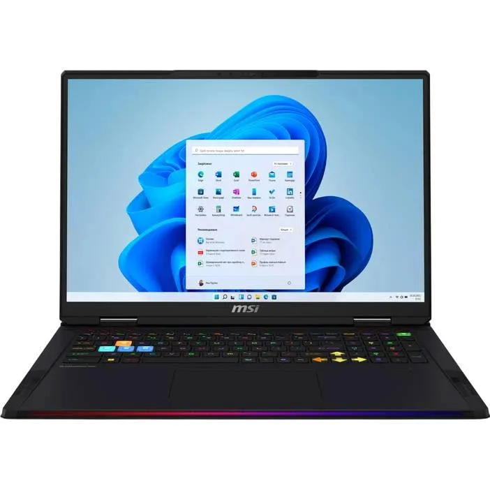 Ноутбук MSI Raider 18 HX AI A2XWIG-251UA 18" UHD+, Intel U9-285HX, 64GB, F2TB, NVD5080-16, W11, чорний