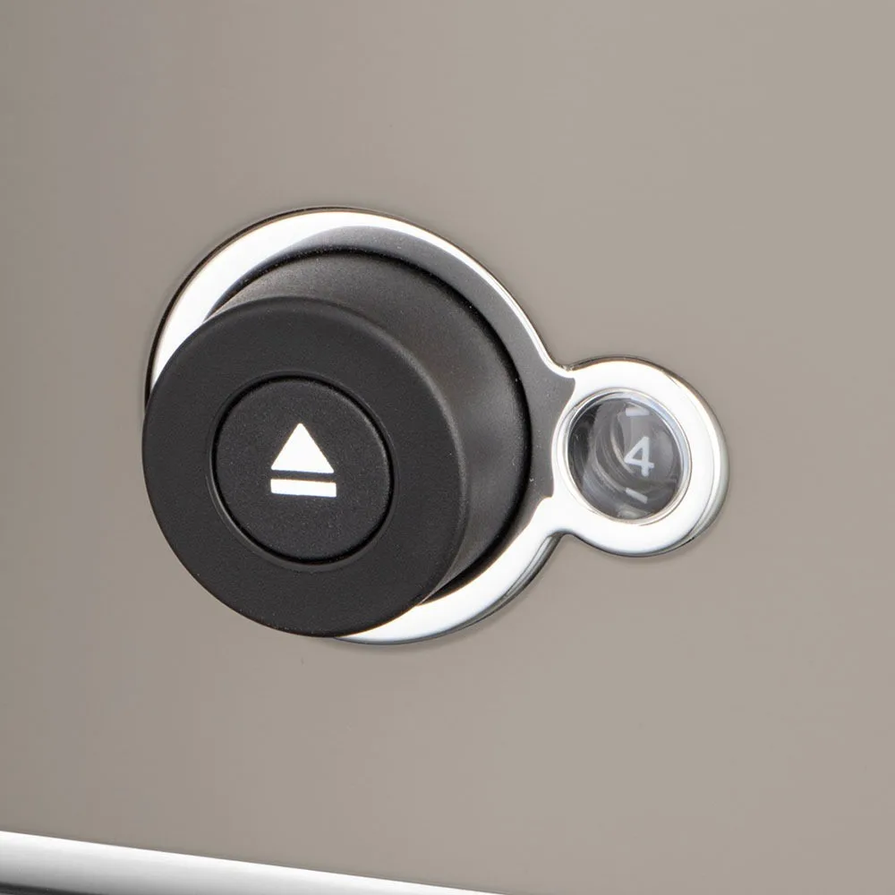 Тостер Russell Hobbs Distinctions на 2 скибочки, 1670 Вт, функції підігріву та розморожування, пластиковий корпус, сріблястий/сіри