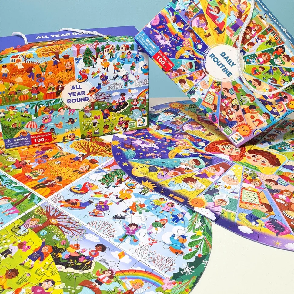 Дитячий виммельпазл DoDo Toys з екоматеріалів, 100 елементів для дітей від 5 років