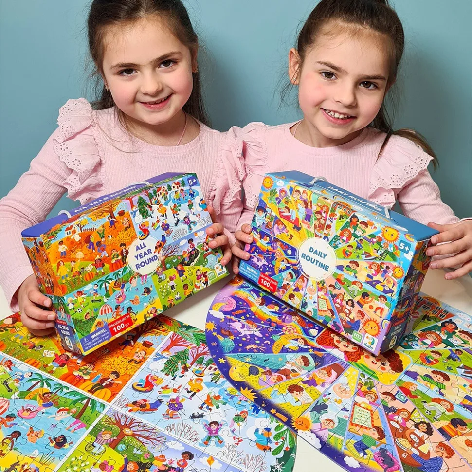 Дитячий виммельпазл DoDo Toys з екоматеріалів, 100 елементів для дітей від 5 років