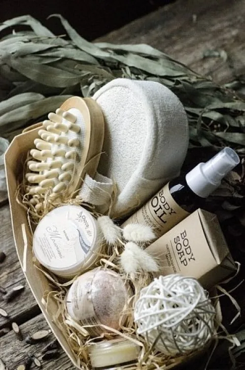 Подарунковий набір SPA догляд натуральні компоненти 7 предметів еко-стиль
