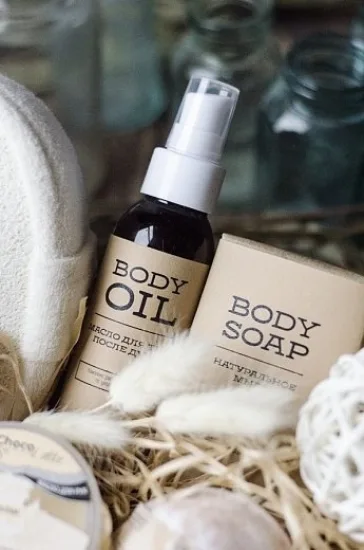 Подарунковий набір SPA догляд натуральні компоненти 7 предметів еко-стиль