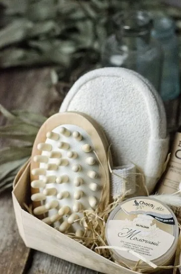 Подарунковий набір SPA догляд натуральні компоненти 7 предметів еко-стиль