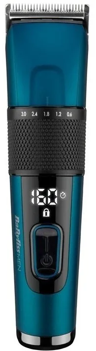 Машинка для стриження Babyliss, з комбінованим живленням (мережа та акумулятор), вібраційний мотор, 8 насадок, кейс, титанове покр