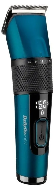 Машинка для стриження Babyliss, з комбінованим живленням (мережа та акумулятор), вібраційний мотор, 8 насадок, кейс, титанове покр