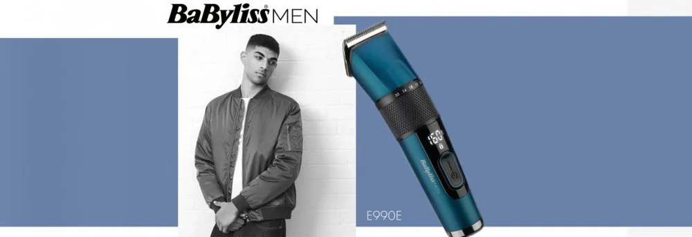Машинка для стриження Babyliss, з комбінованим живленням (мережа та акумулятор), вібраційний мотор, 8 насадок, кейс, титанове покр