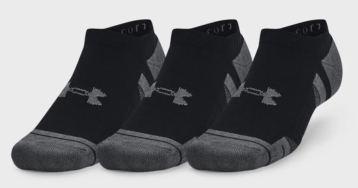Шкарпетки Under Armour бавовняні MD чорні унисекс 3 шт