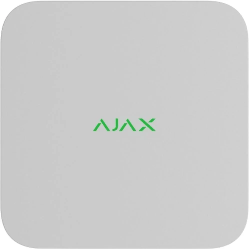 Мережевий відеореєстратор Ajax NVR DC white, 8 каналів, 12V, білий