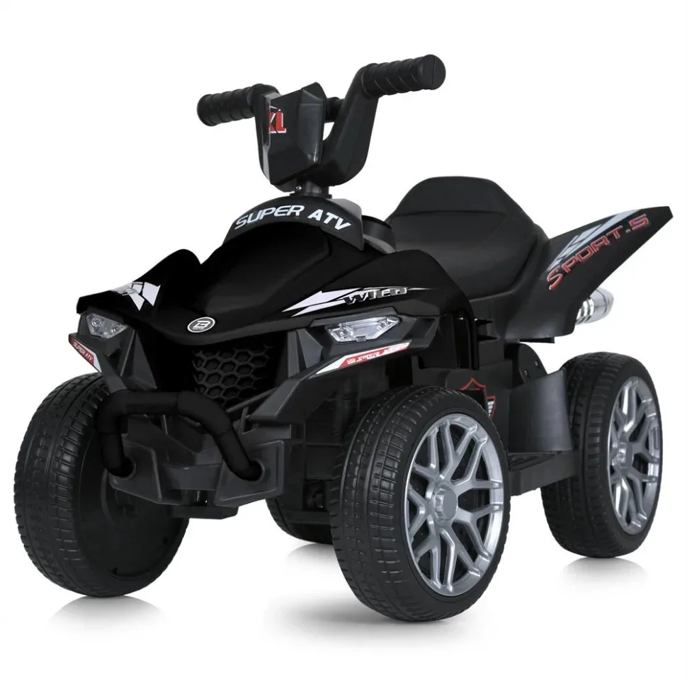 Дитячий електромобіль квадроцикл Bambi Racer пластик 90х43х52 см чорний