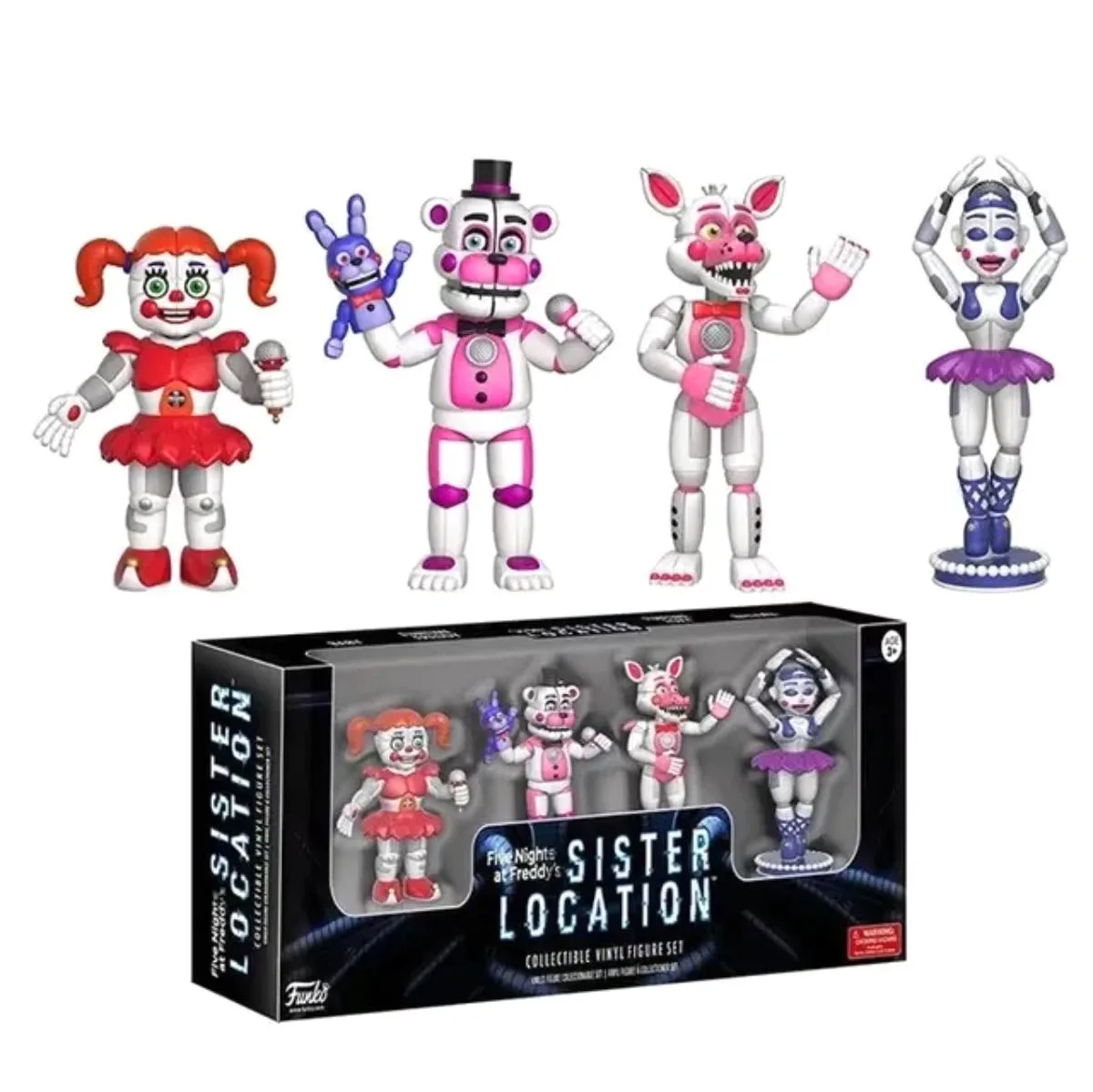 Колекційний набір фігурок FNAF Sister Location 4 фігурки вініл 20 см