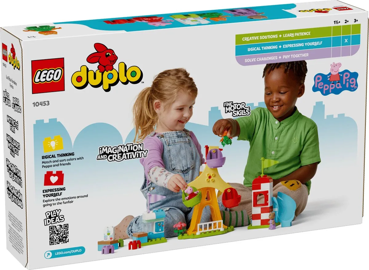 Конструктор LEGO DUPLO 10453 Peppa Pig Ярмарок розваг різнокольоровий пластик 2+