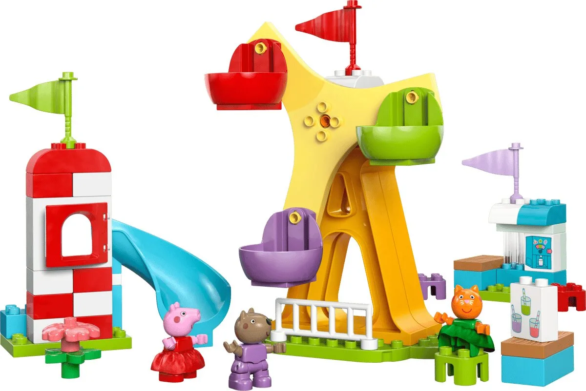 Конструктор LEGO DUPLO 10453 Peppa Pig Ярмарок розваг різнокольоровий пластик 2+