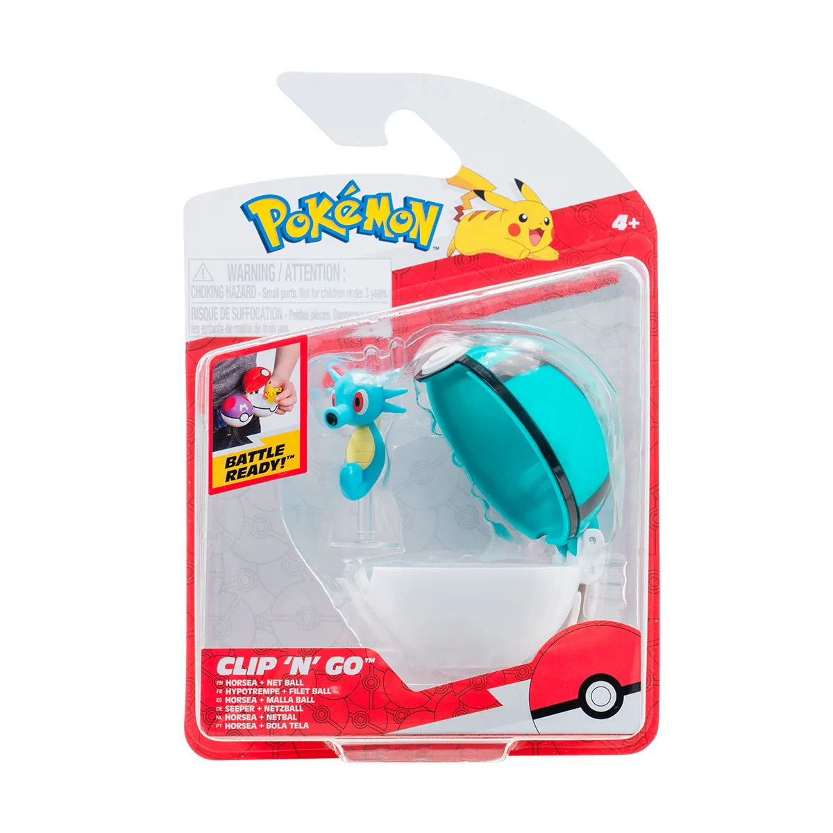 Ігровий набір Pokemon Хорсі покебол полімер 5 см