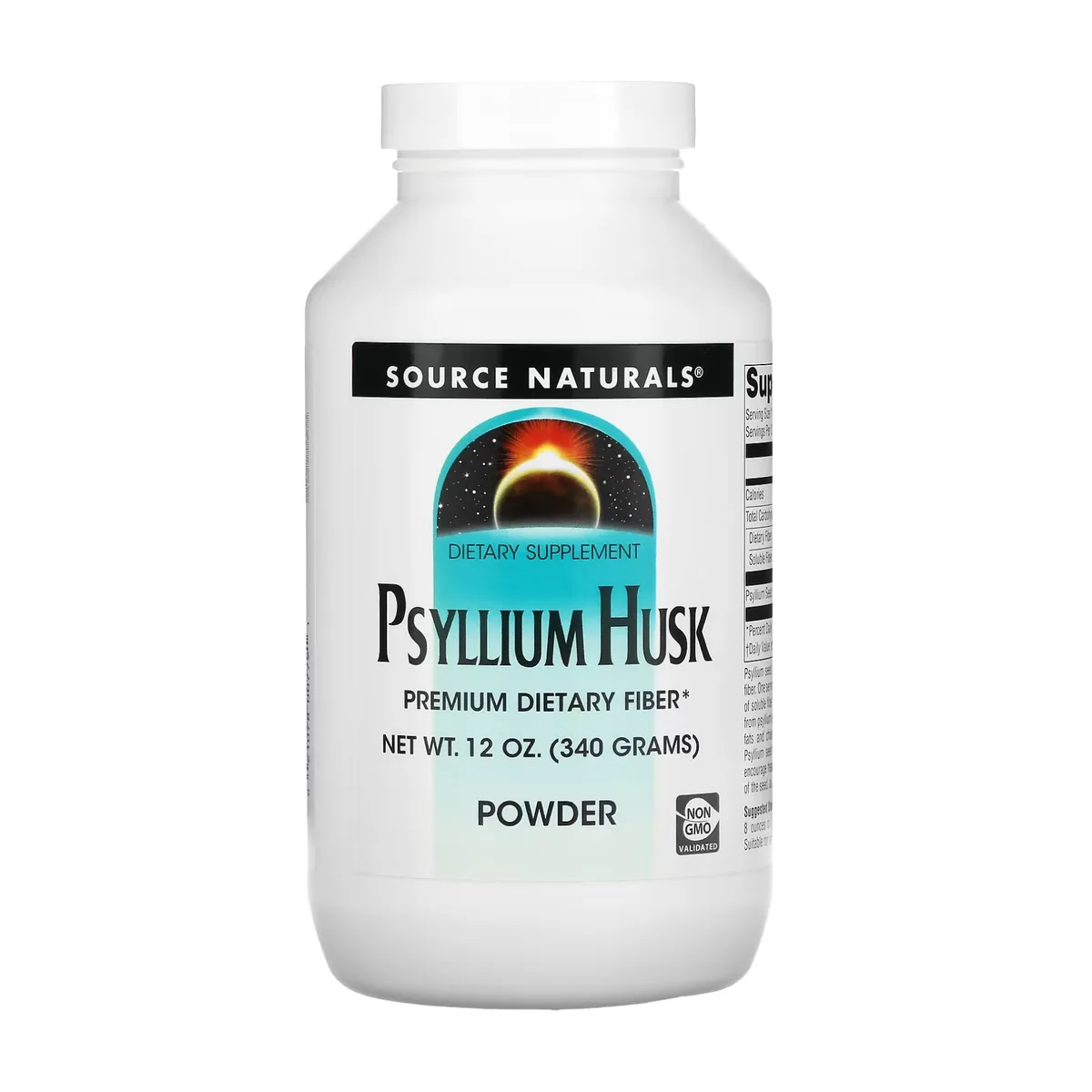 Пищевые добавки Source Naturals Шелуха семян подорожника 340 г без ГМО