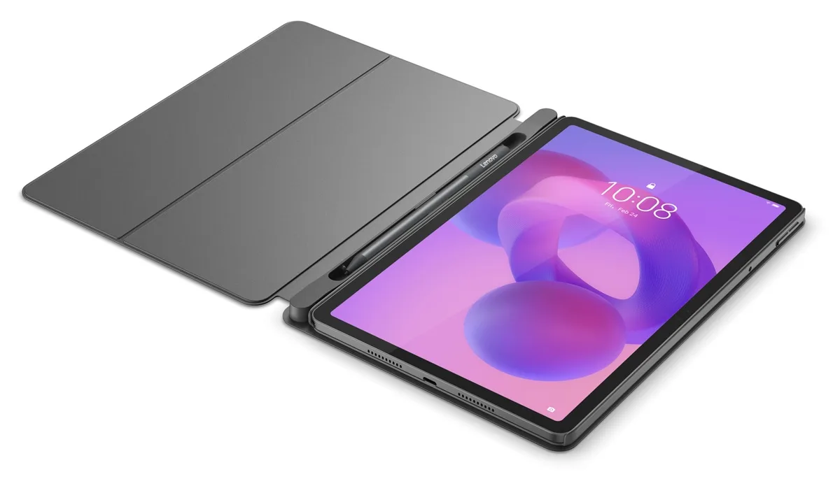 Планшет Lenovo 11" IPS 2560x1600 8ГБ 128ГБ 5G Сірий з чохлом та стилусом