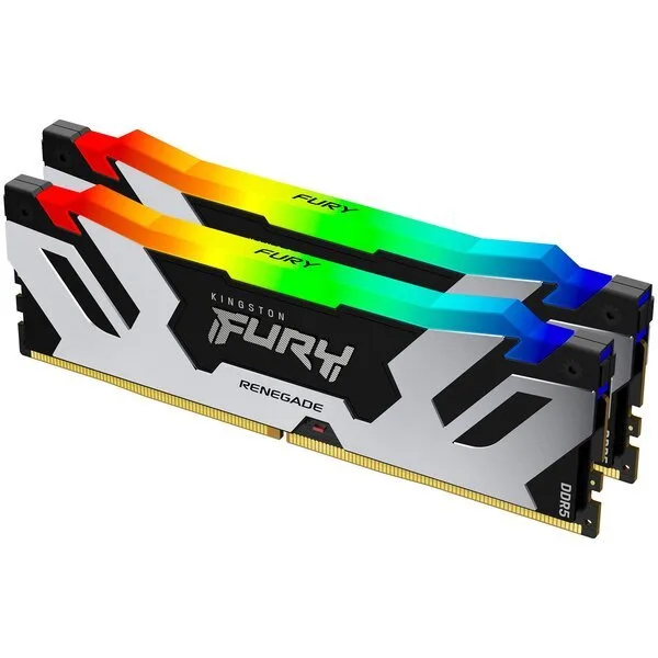 Пам'ять ПК Kingston DDR5 32GB 6400 FURY Renegade RGB KF564C32RSAK2-32