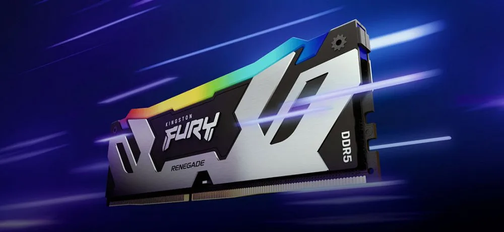 Пам'ять ПК Kingston DDR5 32GB 6400 FURY Renegade RGB KF564C32RSAK2-32