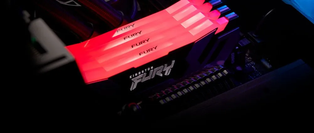 Пам'ять ПК Kingston DDR5 32GB 6400 FURY Renegade RGB KF564C32RSAK2-32