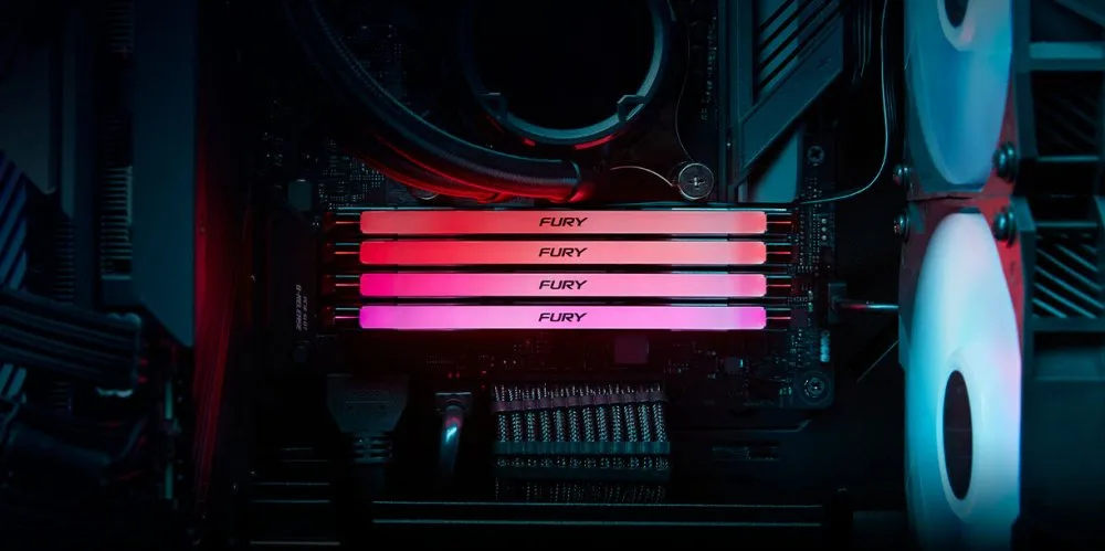Пам'ять ПК Kingston DDR5 32GB 6400 FURY Renegade RGB KF564C32RSAK2-32