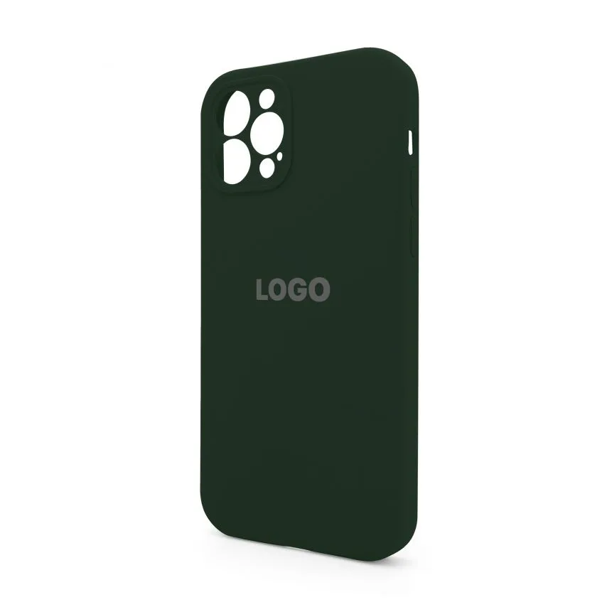 Чохол Silicone Case для Apple iPhone 12 Pro 54 зелений силікон закрита камера